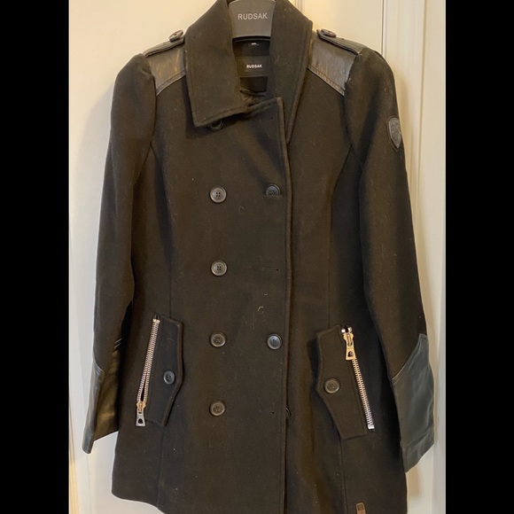 Rudsak Wool & Leather Coat - Picture 2 of 11